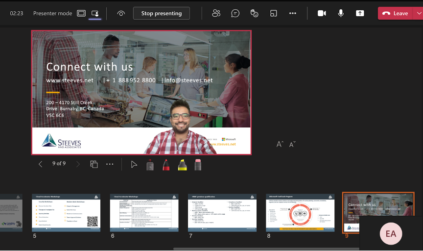 MS Teams - PowerPoint Live