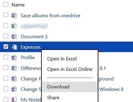 single file download from Microsoft OneDrive