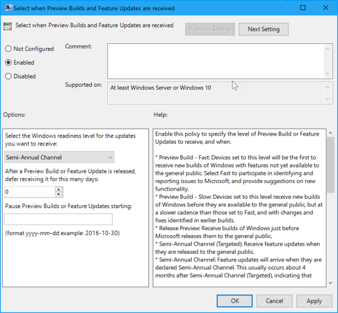 Windows Update for Business (WufB) - Windows 10