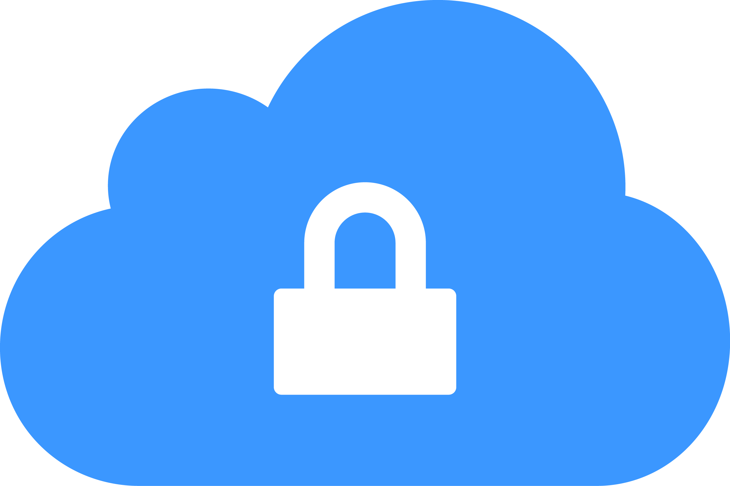 A image of a lock and a cloud