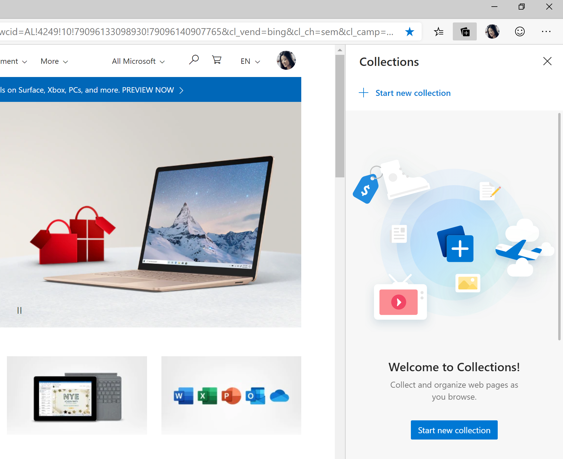 Microsoft Edge Features - Collections