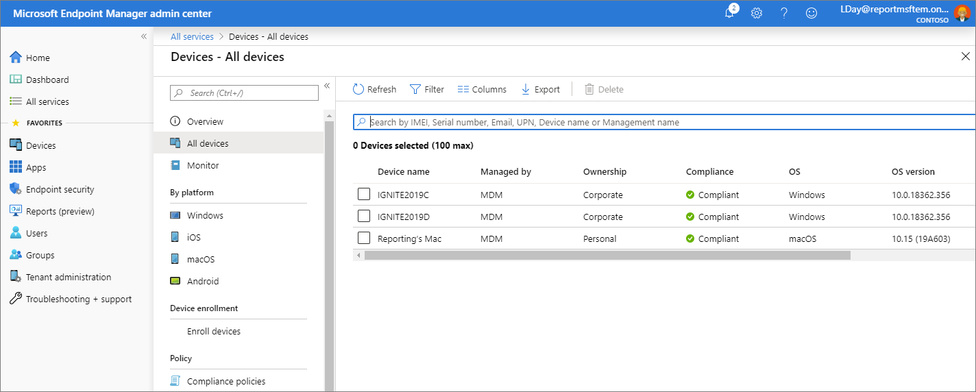 microsoft intune in endpoint manager